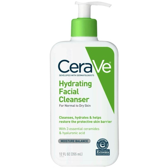 CeraVe Hydrating Daily Facial Cleanser for Dry to Normal Skin - Picture 1 of 2